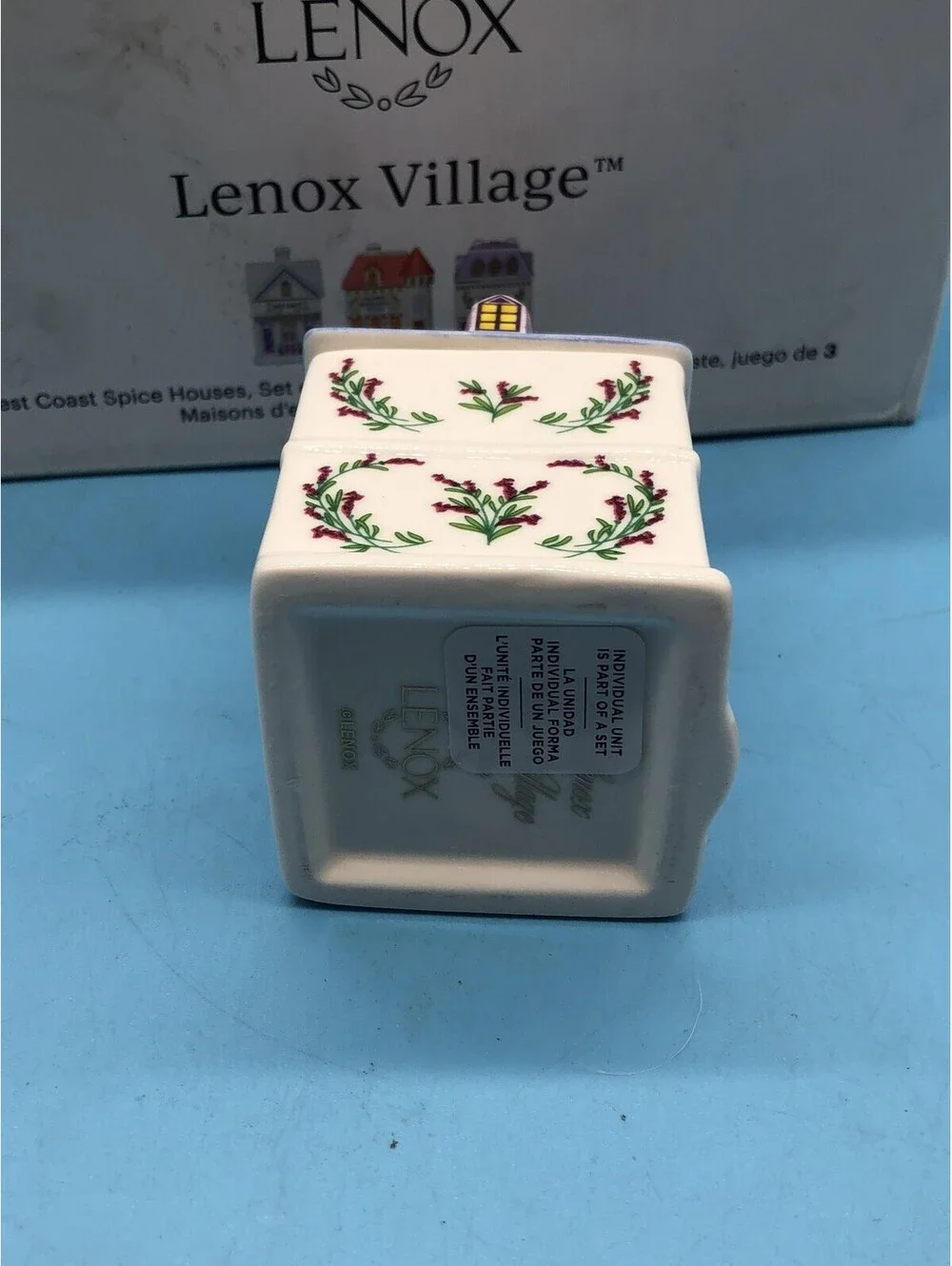 Lenox Village West Coast Spice Houses Set Of 3 Ceramic Spice Jars Multicolor